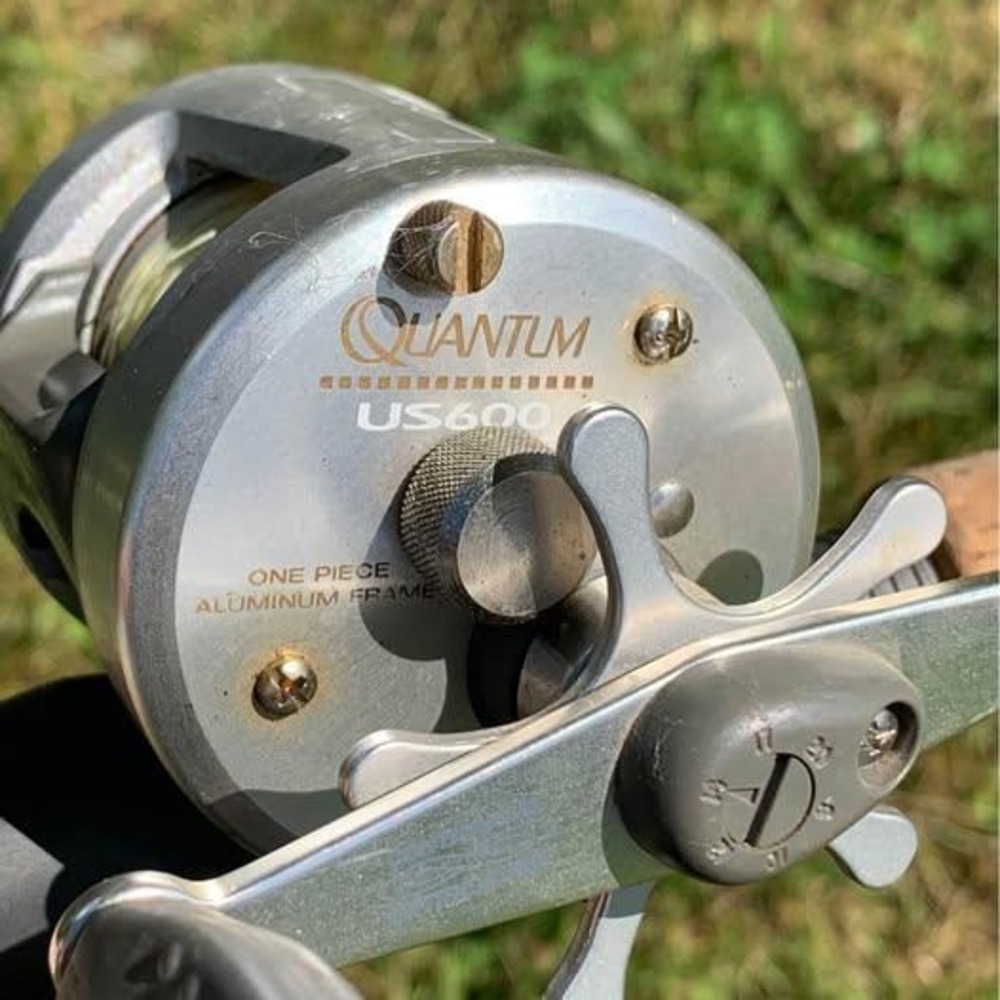 Vintage Quantum US600 Baitcasting Reel Made in USA Smooth 6-Bearing